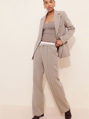 Drawstring Pants in Taupe